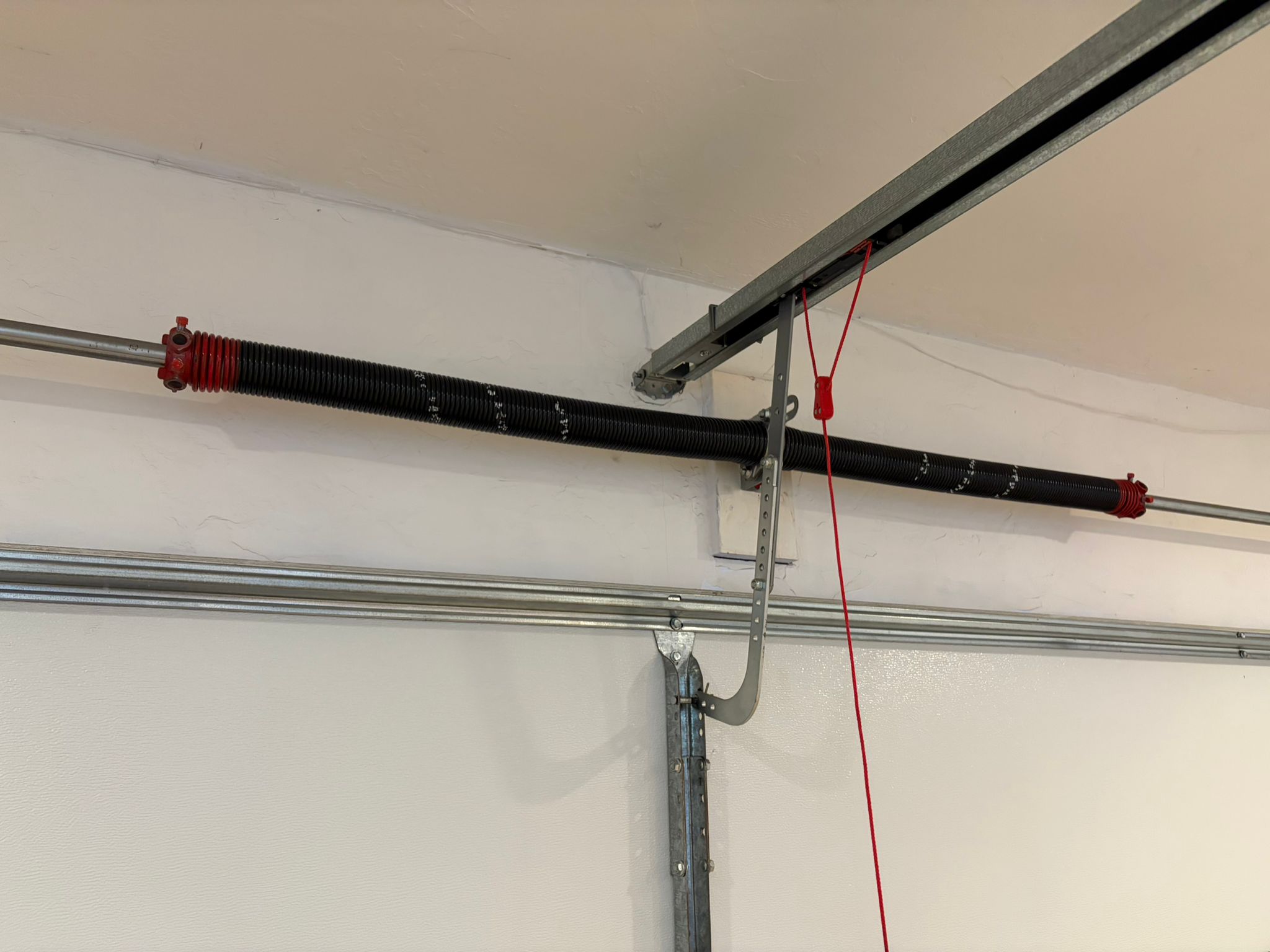 New garage door springs installed