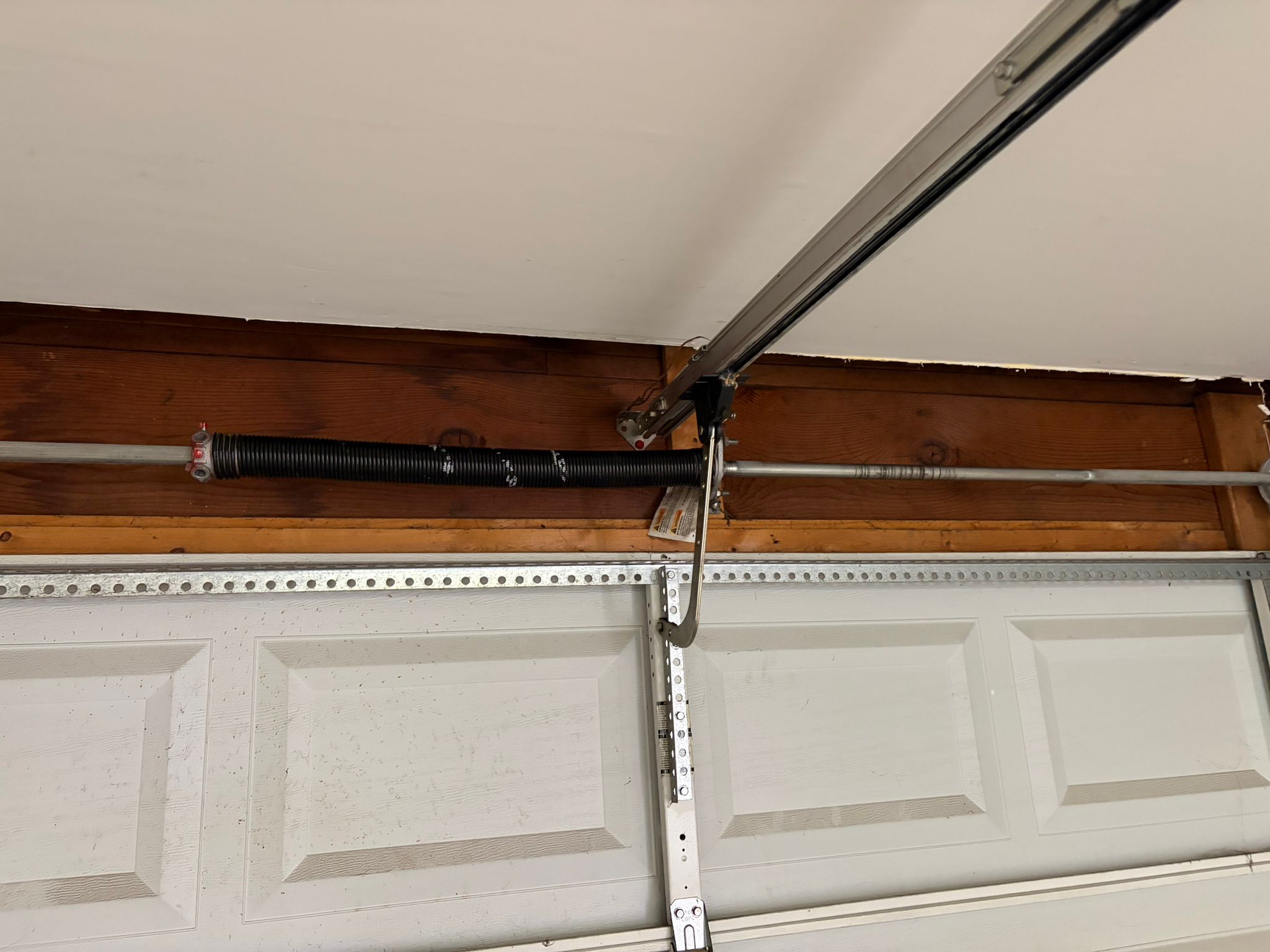 New spring replacing rusty old one