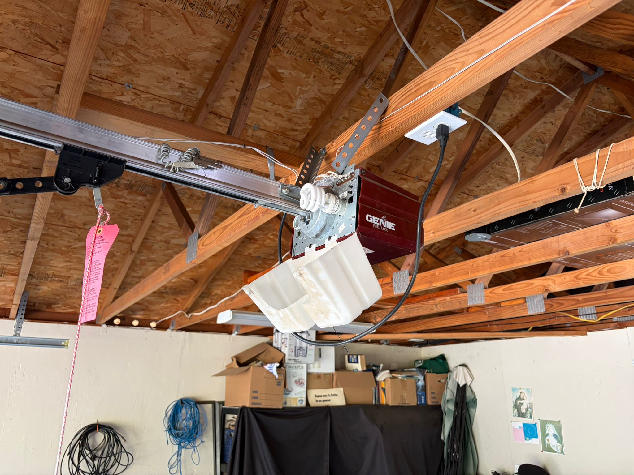 Old Genie opener before replacement